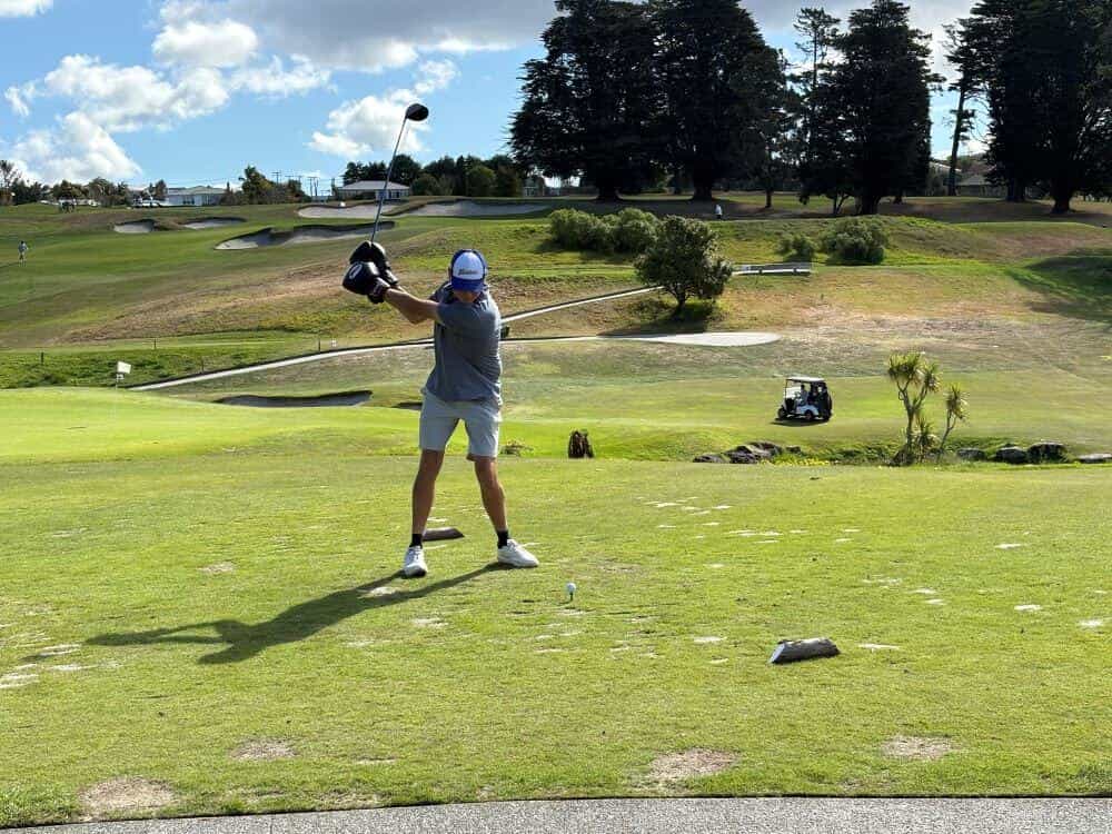 Boxing Glove at the Quadrent Charity Golf Day