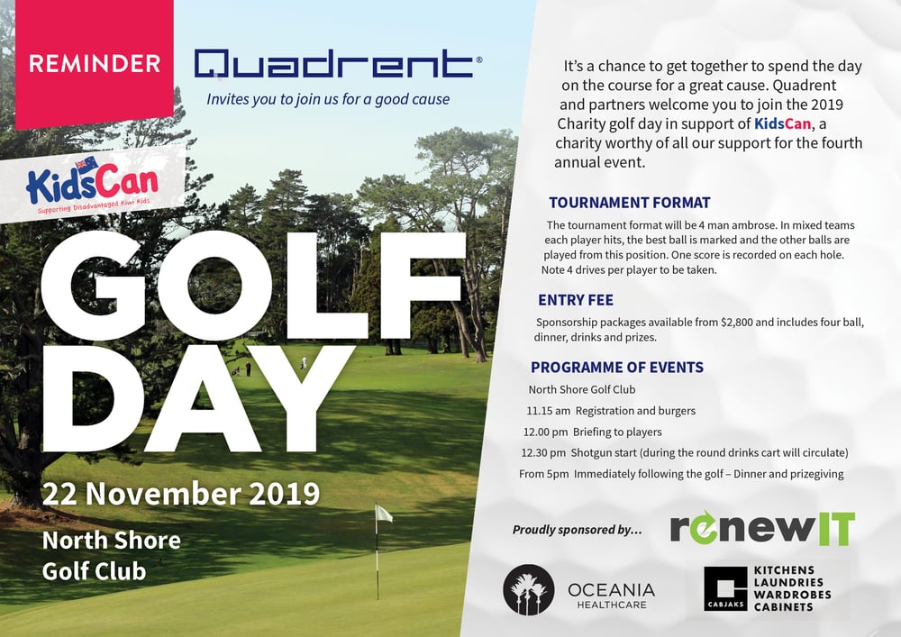 Golf day reminder 2019