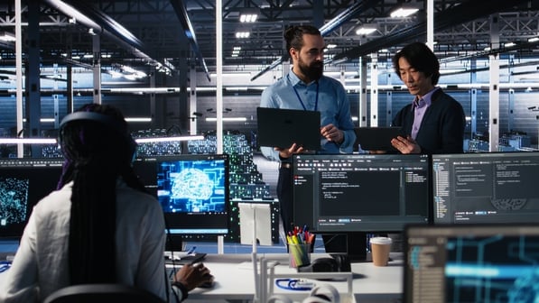 modern technology in tech office