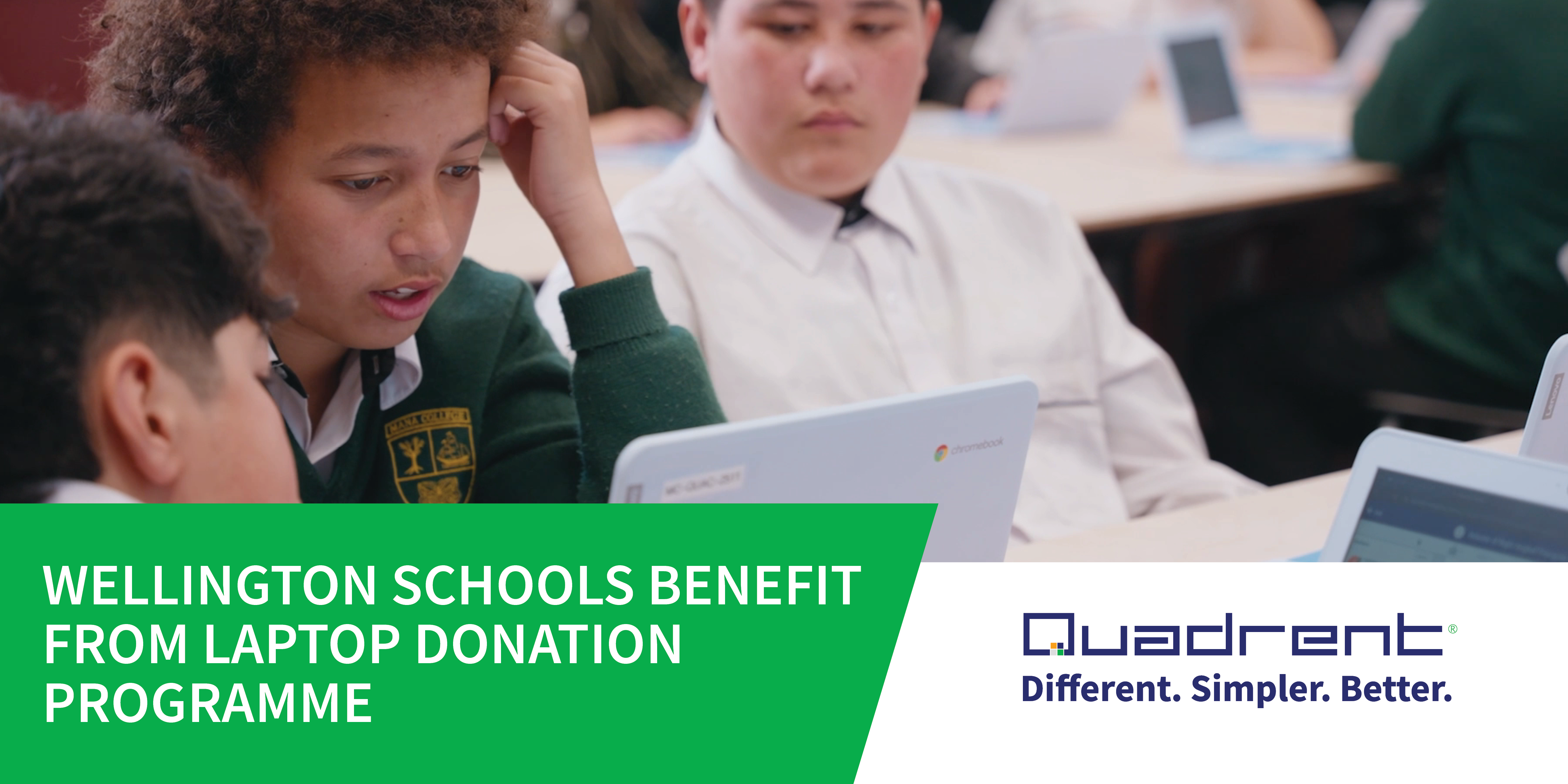 Wellington schools benefit from laptop donation programme